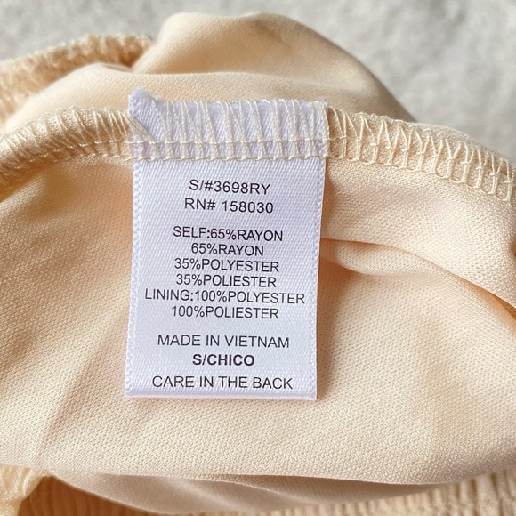 LOVE TREE Woven Solid Beige Sleeveless Smocked Ruffle palazzo Jumpsuit Small - Picture 13 of 16